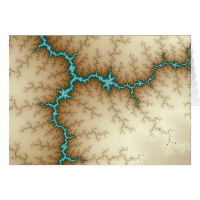 Blue Flash - Fractal Card (Front Horizontal)