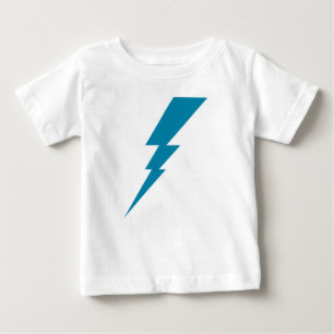 Blue Flash Lightning Bolt Baby T-Shirt