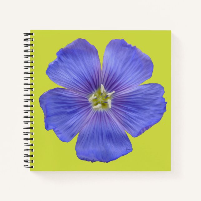 Blue Flax #1 Notebook (Front)