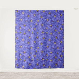 Blue Flax Seamless Pattern Tapestry