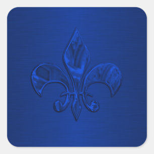 Blue Fleur de Lis Envelope Seal