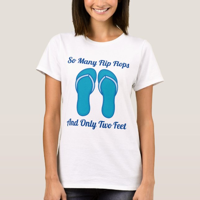 Blue Flip Flop T-Shirt (Front)