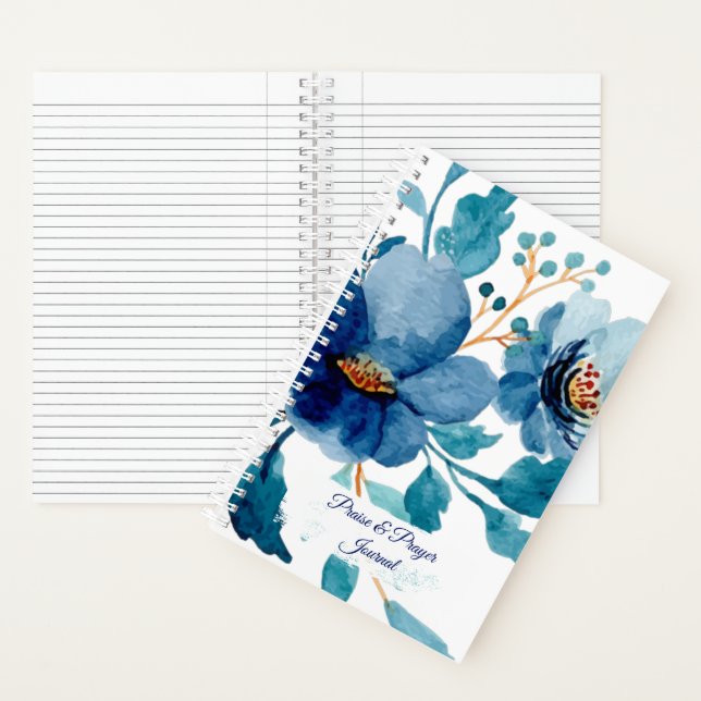 Blue flora Praise & prayer journal (Inside)