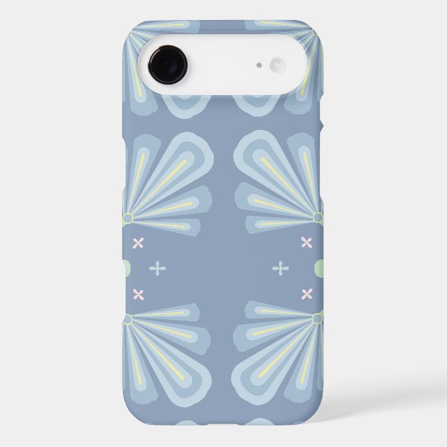 Blue Floral Abstract Pattern (Back)
