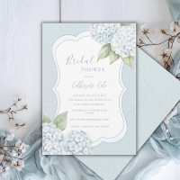 Blue Floral Blue Hydrangea Polkadot Bridal Shower