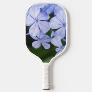 Blue Floral Bokeh Pickleball Paddle