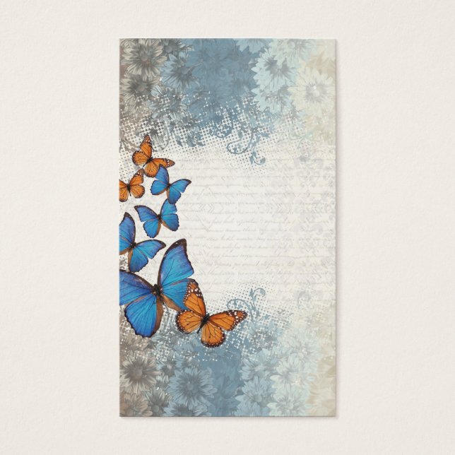 Blue floral butterflies (Front)
