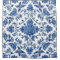 Blue Floral Chinoiserie White Watercolor