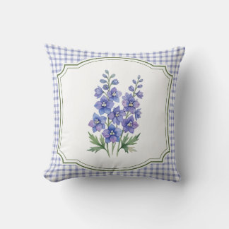 Blue Floral Countryside Cushion