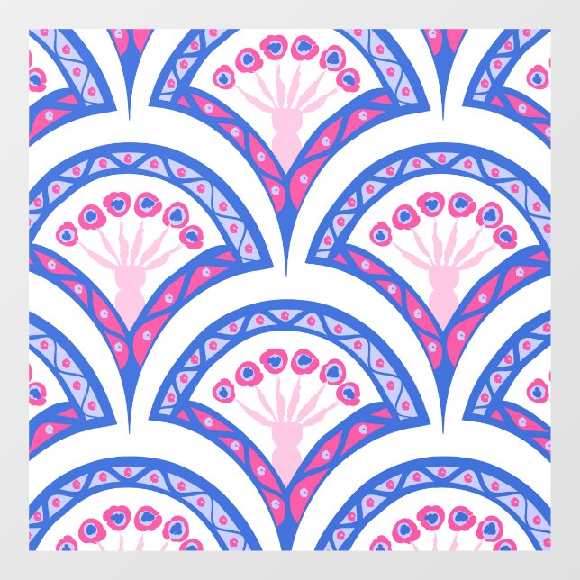blue floral damask pattern  (Sheet)