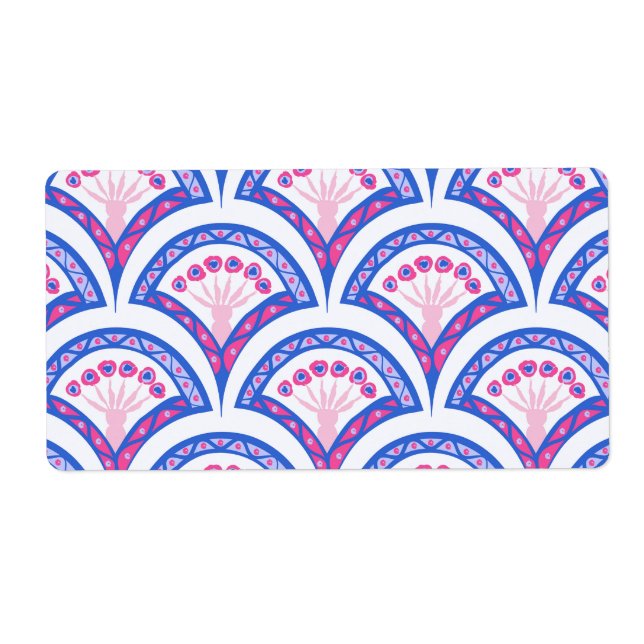 blue floral damask pattern  (Front)