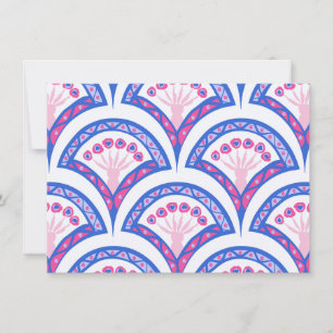 blue floral damask pattern 