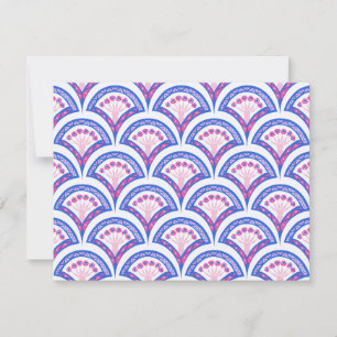 blue floral damask pattern