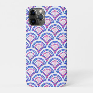 blue floral damask pattern  iPhone 11 pro case