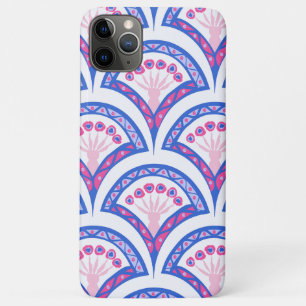 blue floral damask pattern iPhone 11 pro max case