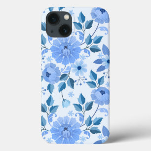 blue Floral Design gift daughter iPhone 13 Case