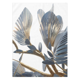 Blue Floral Design Plant Tablecloth