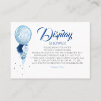 Blue Floral Display Baby Shower