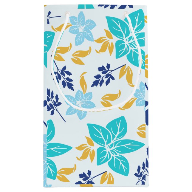 Blue Floral Gift bag (Back)