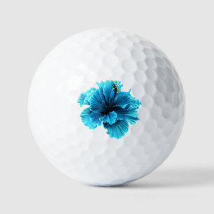 Blue Floral Golf Balls