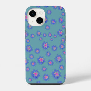 blue floral iphone 14 case