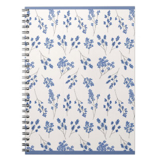 Blue Floral Journal – Elegant Botanical Notebook