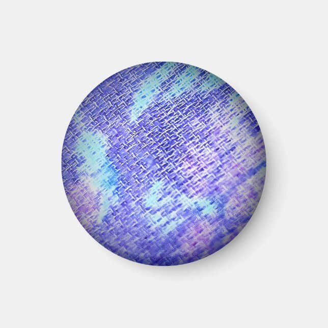 Blue Floral Magnet (Front)