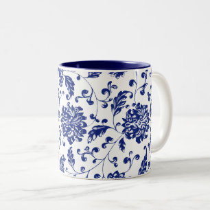Blue Floral Mug