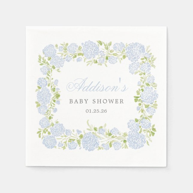 Blue Floral Napkins (Front)