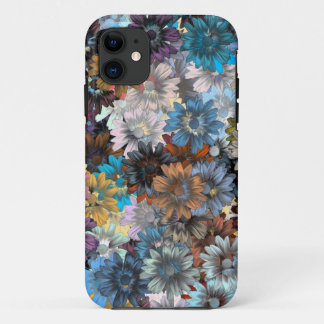 Blue floral patten iPhone 11 case