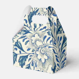 Blue Floral Pattern Antique Asian Design Favour Box