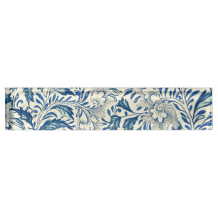 Blue Floral Pattern Antique Asian Design Nameplate