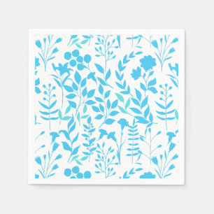 Blue Floral pattern.ST01 No BG Napkin
