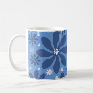Blue Floral Pattern – Stylish Acces Coffee Mug