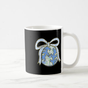 Blue Floral Sell Softll Coquette Bow Women Girls Coffee Mug