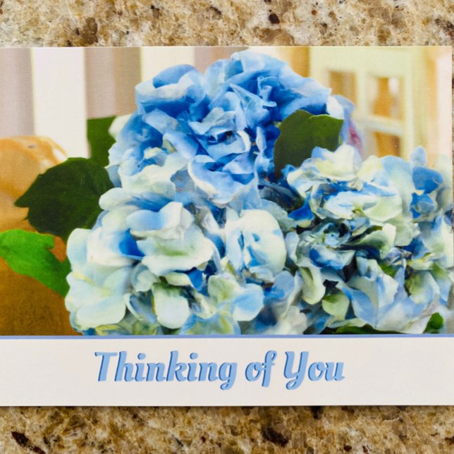 Blue Floral | Thinking of You Postcard (Creator Uploaded)