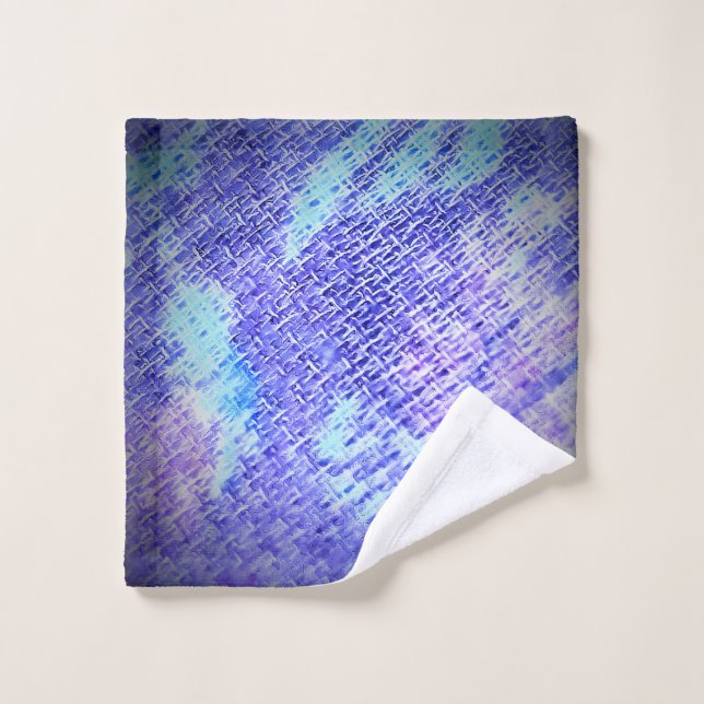 Blue Floral Towel (Wash Cloth)