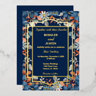 Blue Floral Wedding