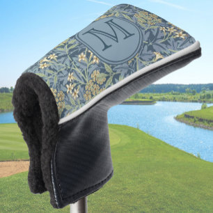 Blue Floral William Morris Custom Initial Ladies Golf Head Cover