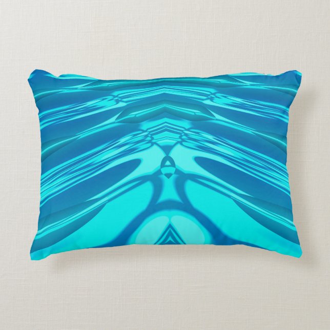 ~ BLUE FLOSS ~ Fractal Design ~ Decorative Cushion (Front)