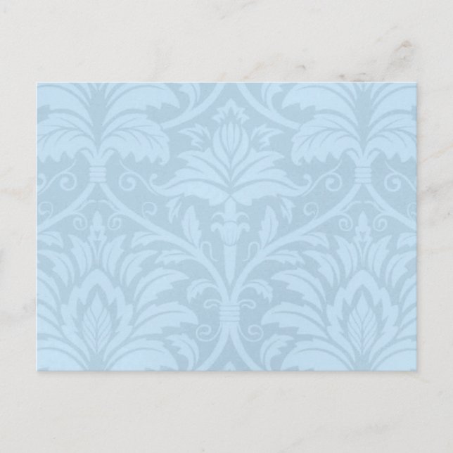 Blue Flourish Postcard (Front)