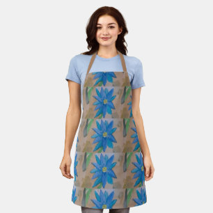 Blue Flower Apron