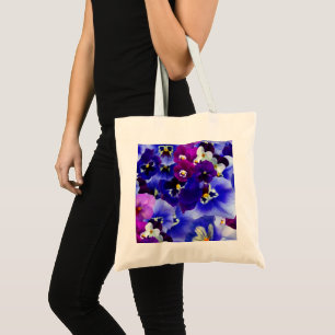 Blue Flower Arrangement Tote Bag