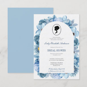 Blue Flower Bridge Theme, Nupci Tea Regency Invitation