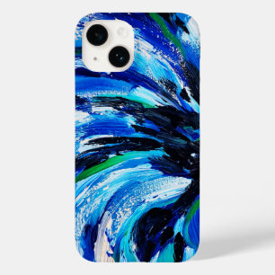 Blue flower Case-Mate iPhone 14 case