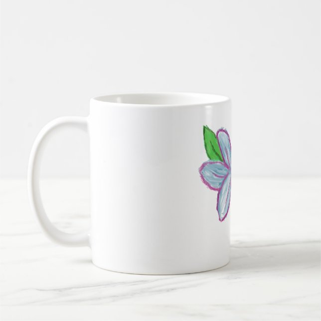 Blue Flower Coffee Mug (Left)