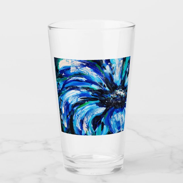 Blue flower glass (Front)