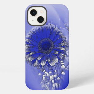 Blue flower iPhone 13 case