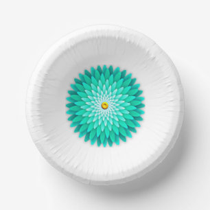 Blue Flower Mandala-68566 Paper Plates