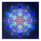 Blue Flower Mandala Fractal